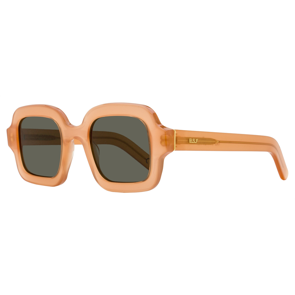 Retrosuperfuture Rounded Square Sunglasses Benz 1X2 Rusty Brown 51mm